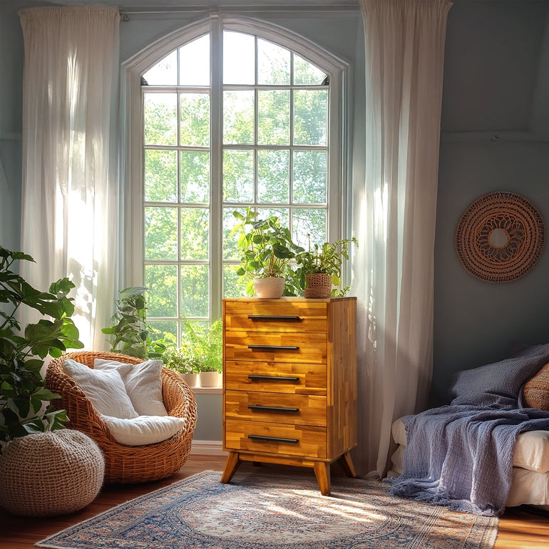 Linea Solid Wood Dresser Megsu
