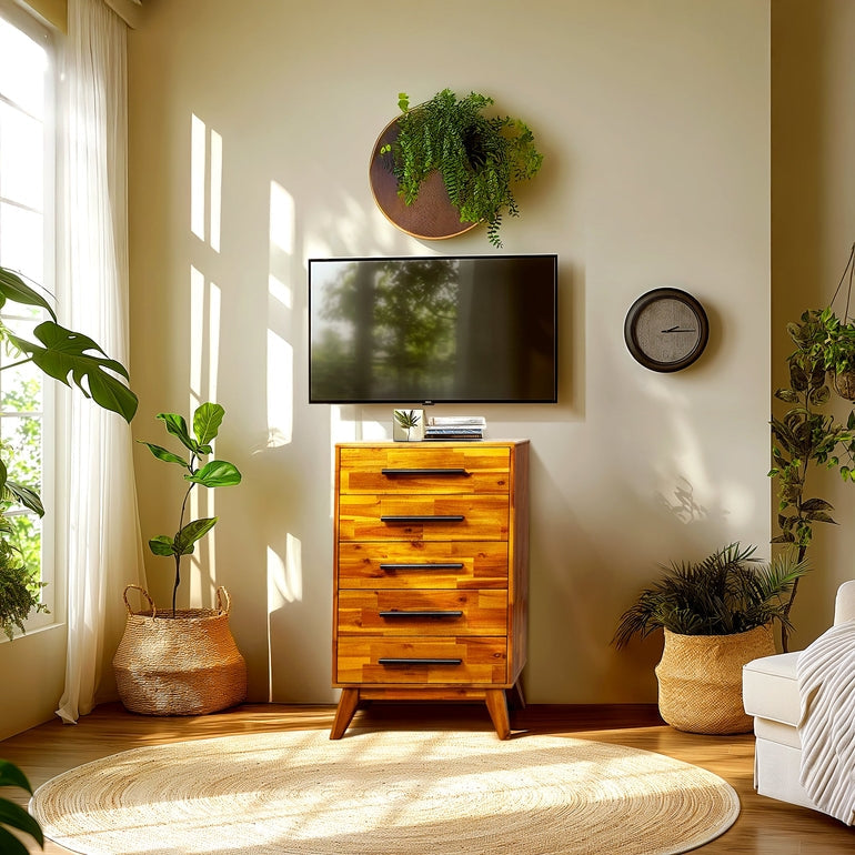 Linea Solid Wood Dresser Megsu