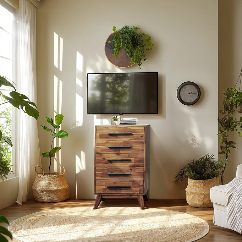 Linea Solid Wood Dresser Megsu