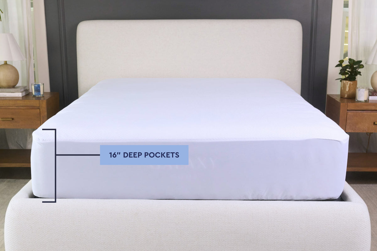 Waterproof Knit Mattress Protector Moon Pod