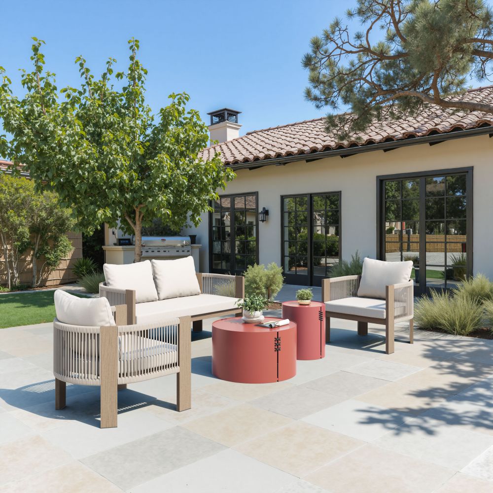 Rebel Olefin Fabric Outdoor Sofa