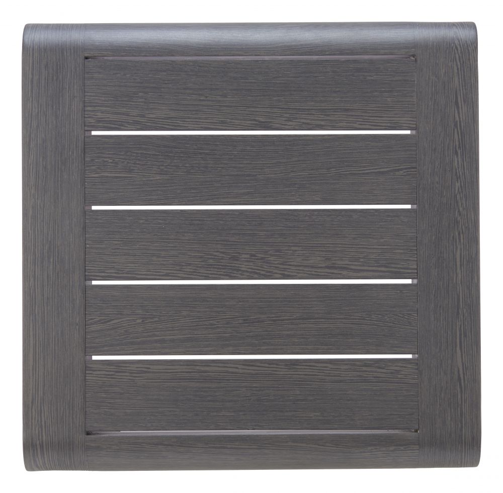 Rolig Aluminum Black Outdoor Side Table LOOMLAN