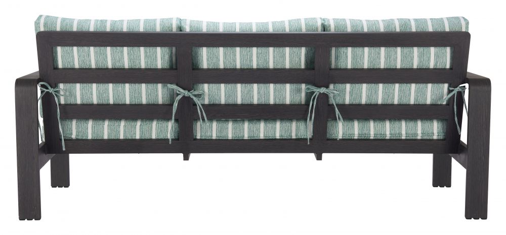 Rolig Green Olefin Fabric Outdoor Sofa LOOMLAN