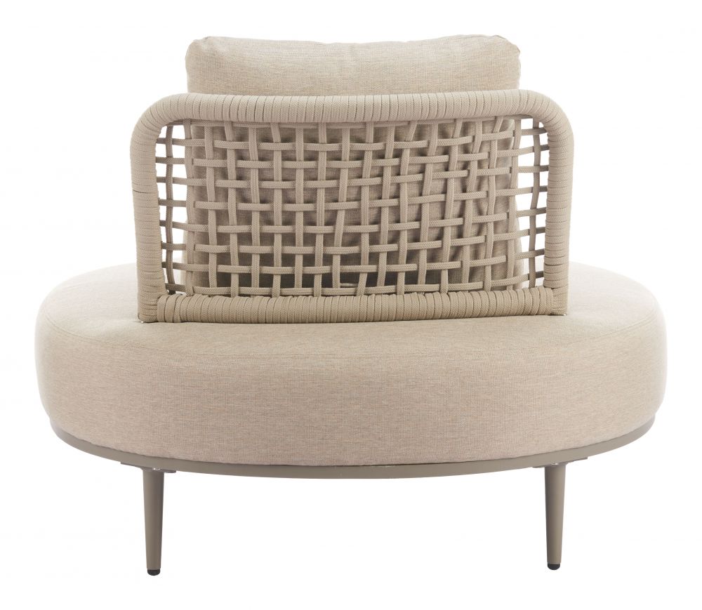 Ruhe Olefin Fabric Outdoor Accent Chair LOOMLAN