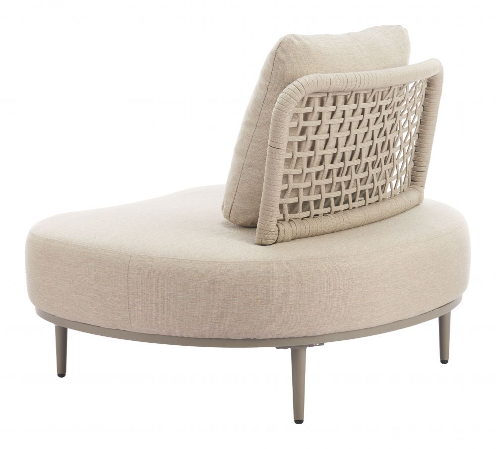 Ruhe Olefin Fabric Outdoor Accent Chair LOOMLAN