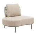 Ruhe Olefin Fabric Outdoor Accent Chair LOOMLAN