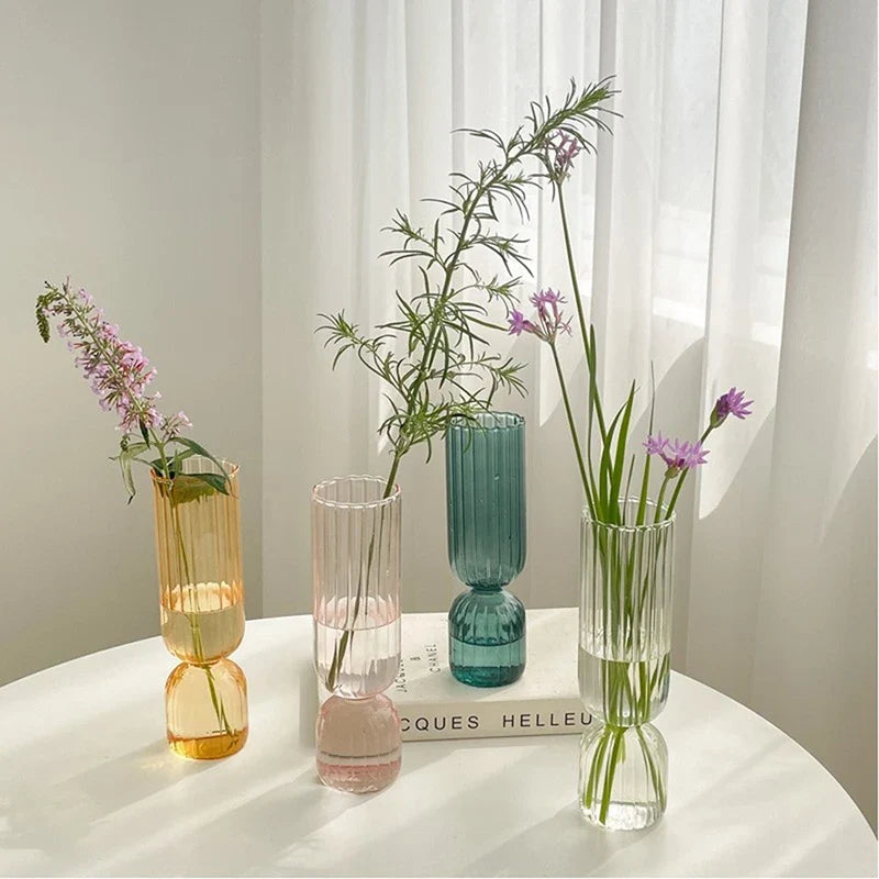 Nordic Colored Glass Sphere Vase DECORBITES