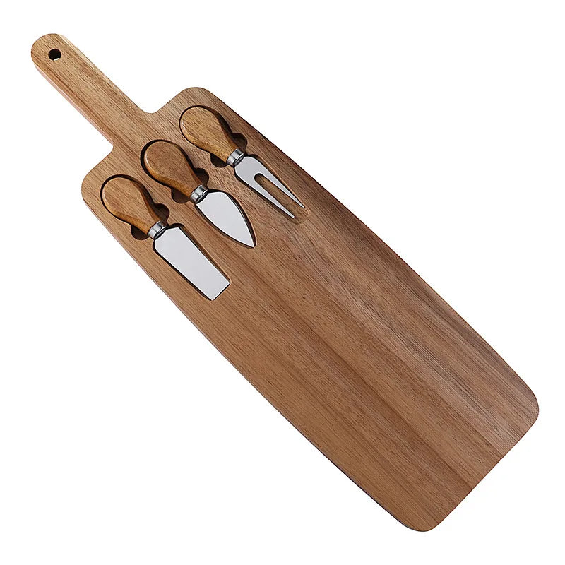 Stella Acacia Cheese Board and Knife Set : MODISH HOME LAB :
