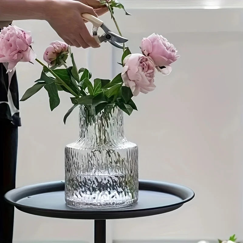 Glacier Textured Wide Mouth Vase DECORBITES