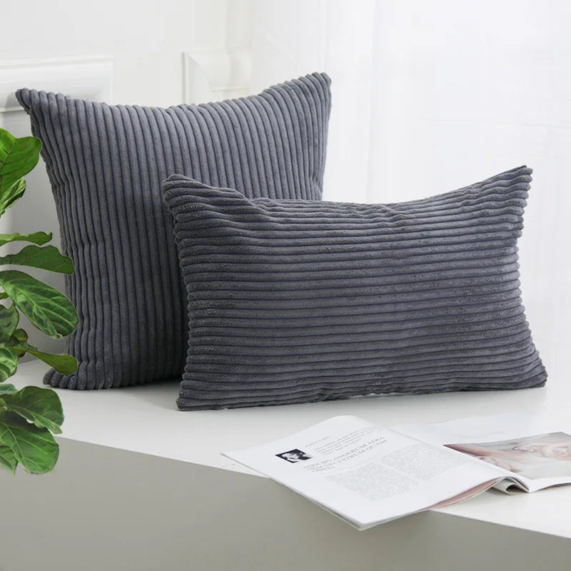 DecorBites™ Corduroy Striped Cushion Cover 30x50/40/45/50/55/60cm - Home Sofa Décor