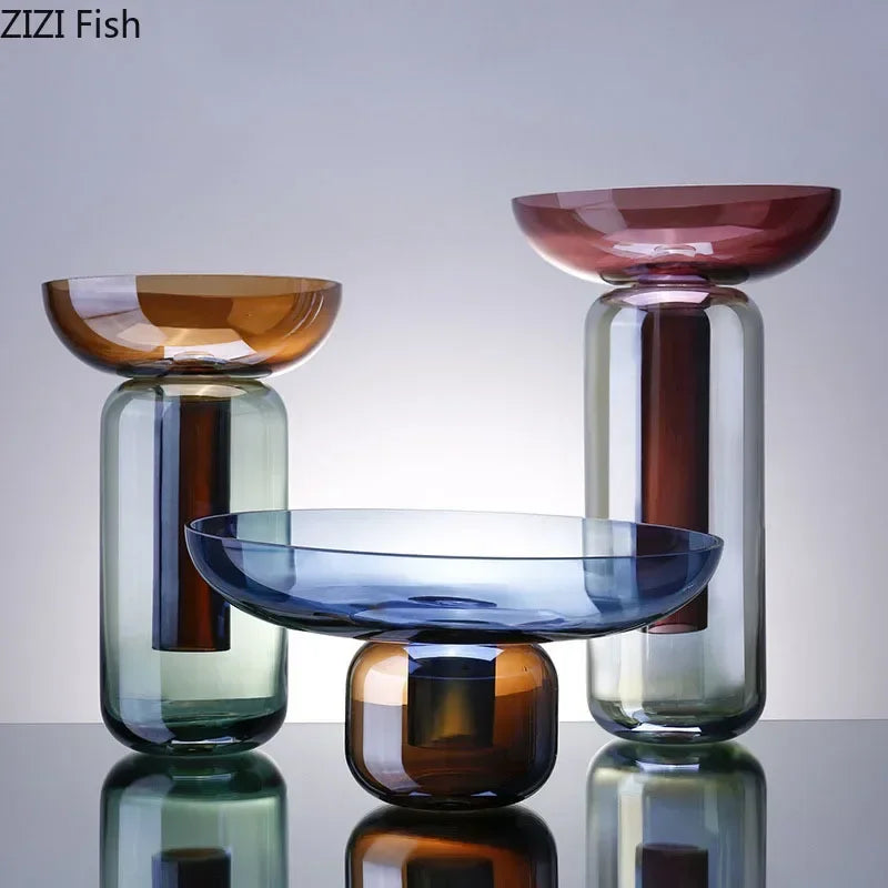 Gradient Detachable Glass Flower Vase DECORBITES