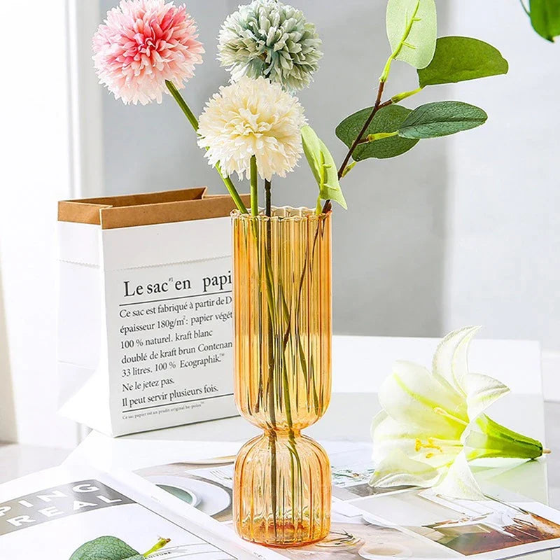 Nordic Colored Glass Sphere Vase DECORBITES