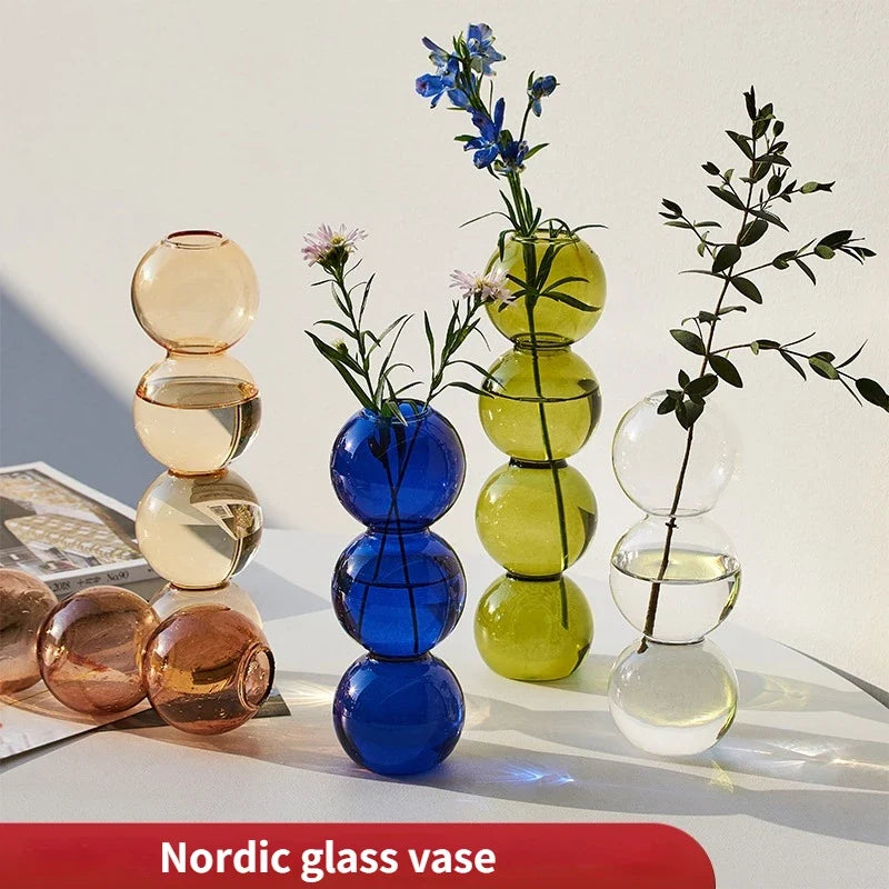 Nordic Glass Terrarium Flower Vase DECORBITES