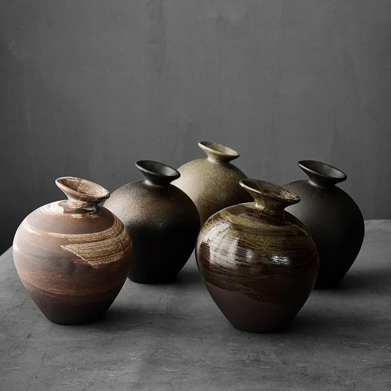 Rustic Rough Ceramic Zen Vase DECORBITES