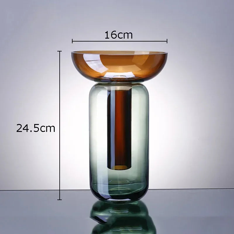 Gradient Detachable Glass Flower Vase DECORBITES
