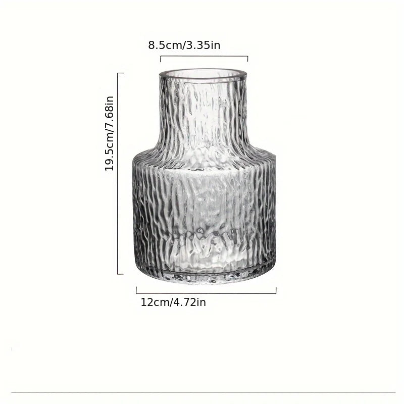 Glacier Textured Wide Mouth Vase DECORBITES