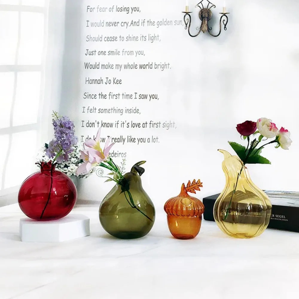 Fruit Shape Glass Bud Vase DECORBITES