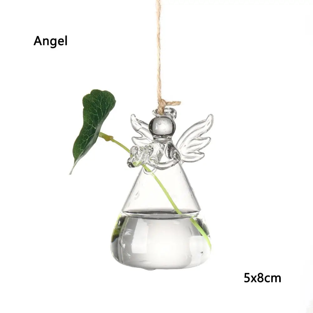 Hanging Glass Ball Hydroponic Vase DECORBITES