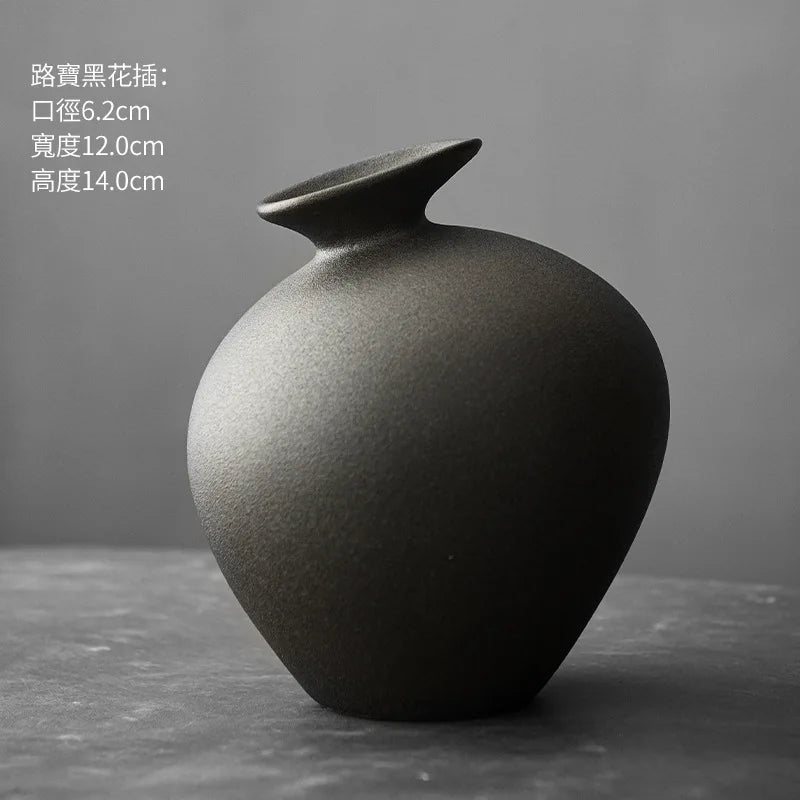 Rustic Rough Ceramic Zen Vase DECORBITES