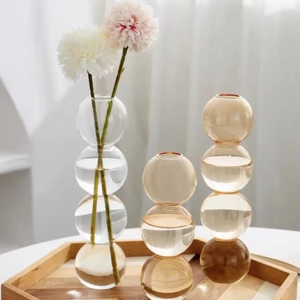 Romantic Colored Glass Hydroponic Vase DECORBITES