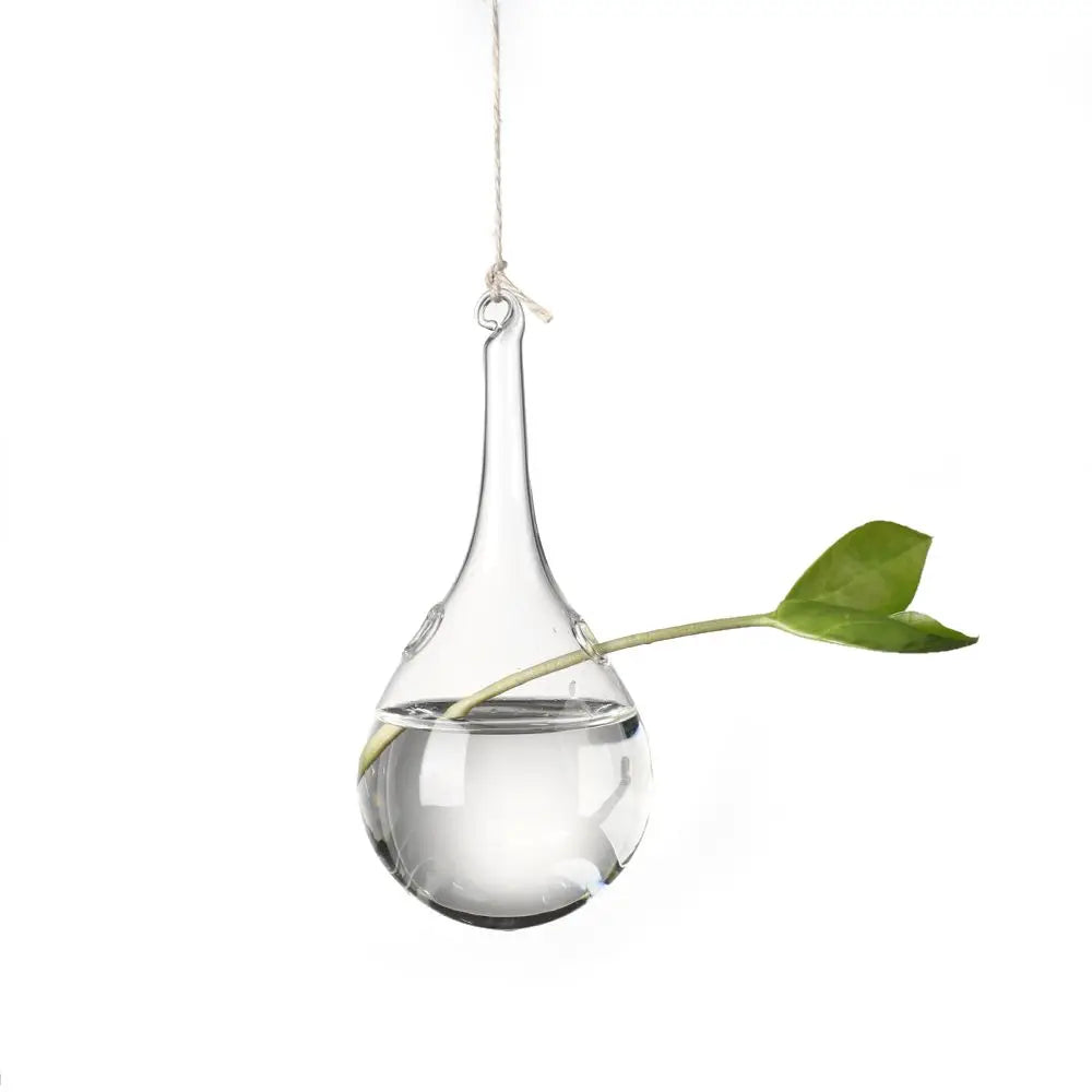 Hanging Glass Ball Hydroponic Vase DECORBITES
