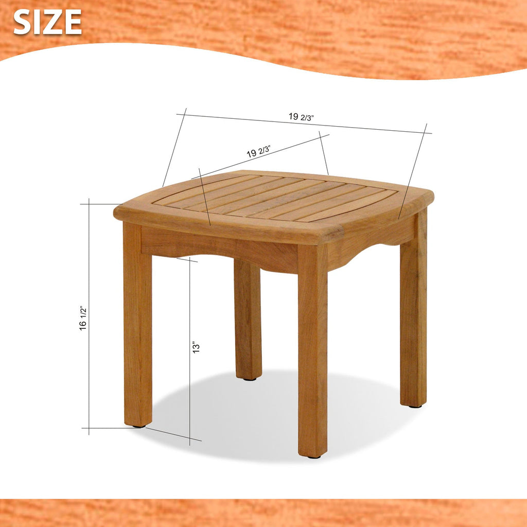 Intan Teak Side Table & 2 Ninia Chairs LifestyleGarden US
