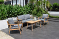 Eve FSC Teak Outdoor Conversation Set with Cushions LifestyleGarden US