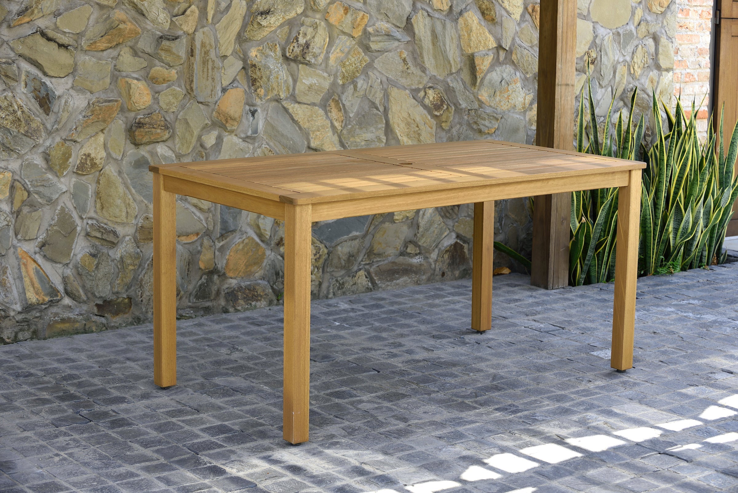 Orlando Wood Table and Manhattan Black Dining Set LifestyleGarden US