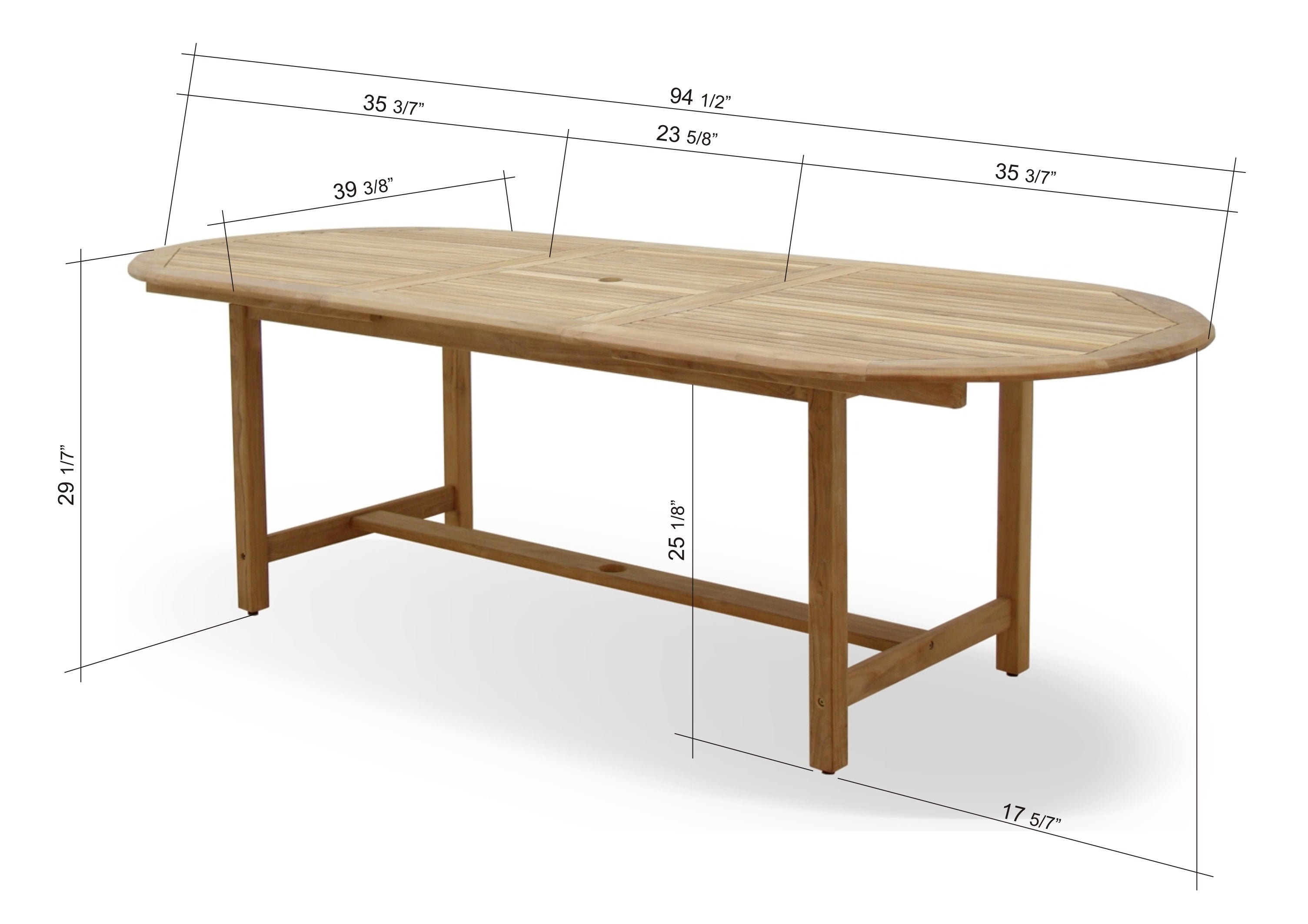 Julien FSC Certified Teak Wood Outdoor Patio Extendable Dining Set LifestyleGarden US