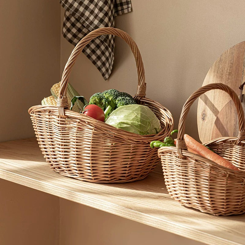 Classic Willow Market Basket RusticReach