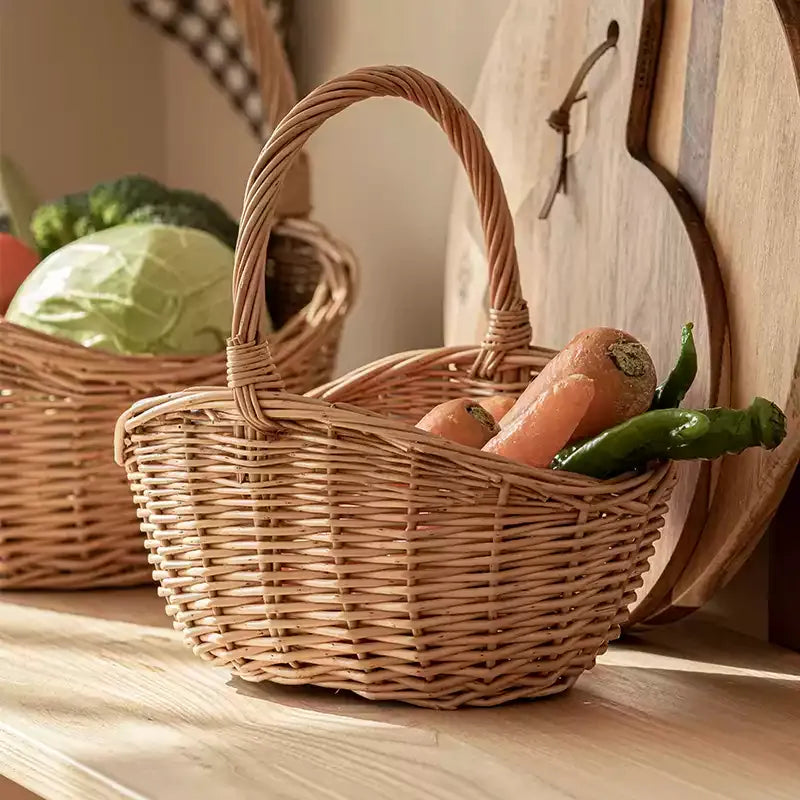 Classic Willow Market Basket RusticReach