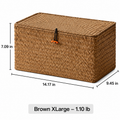 Woven Lidded Storage Box RusticReach