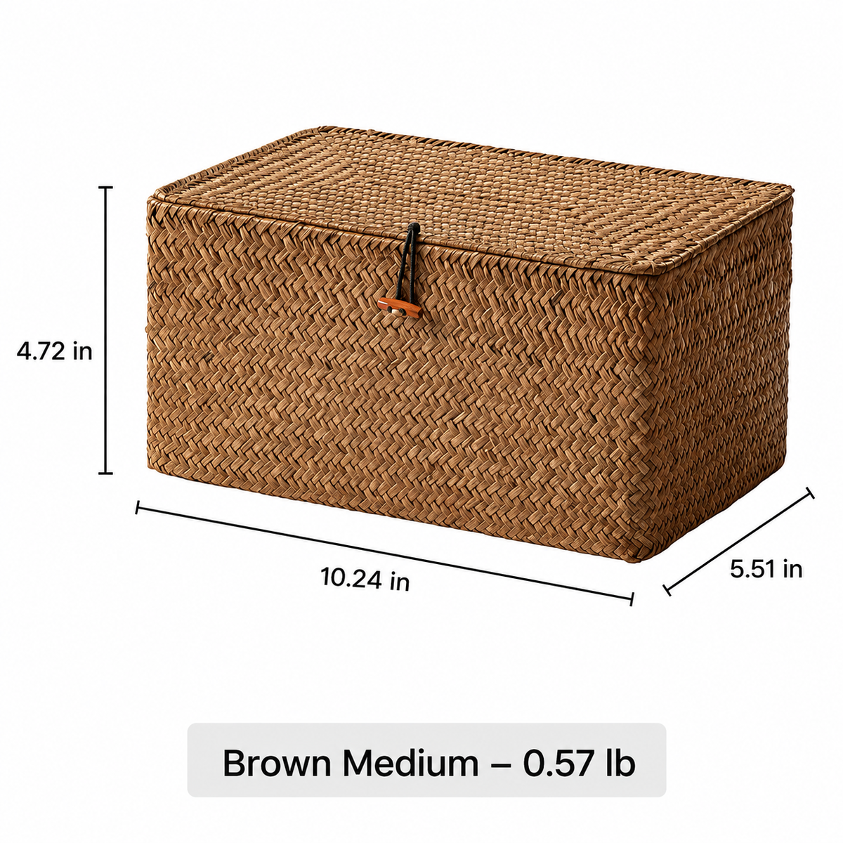 Woven Lidded Storage Box RusticReach