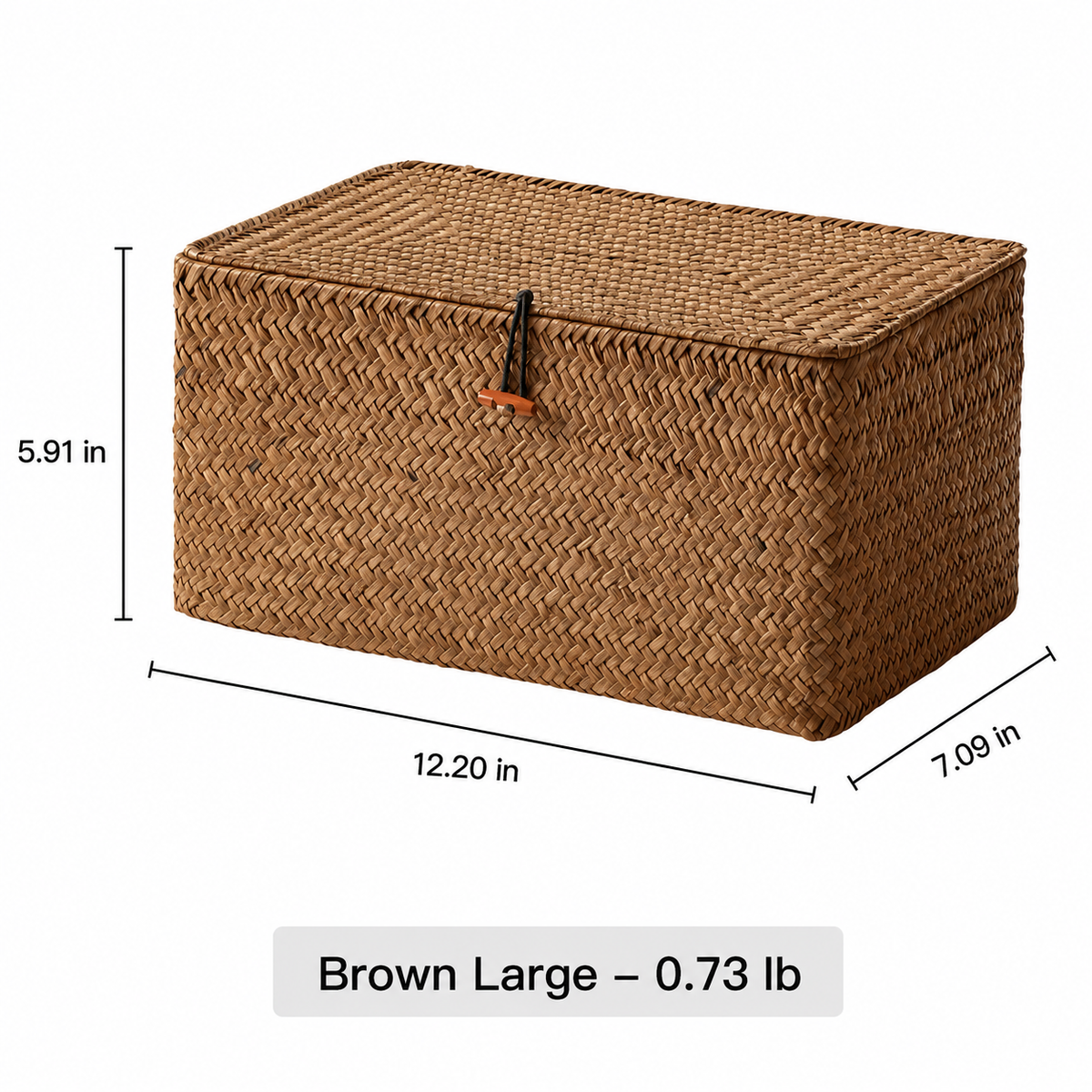 Woven Lidded Storage Box RusticReach