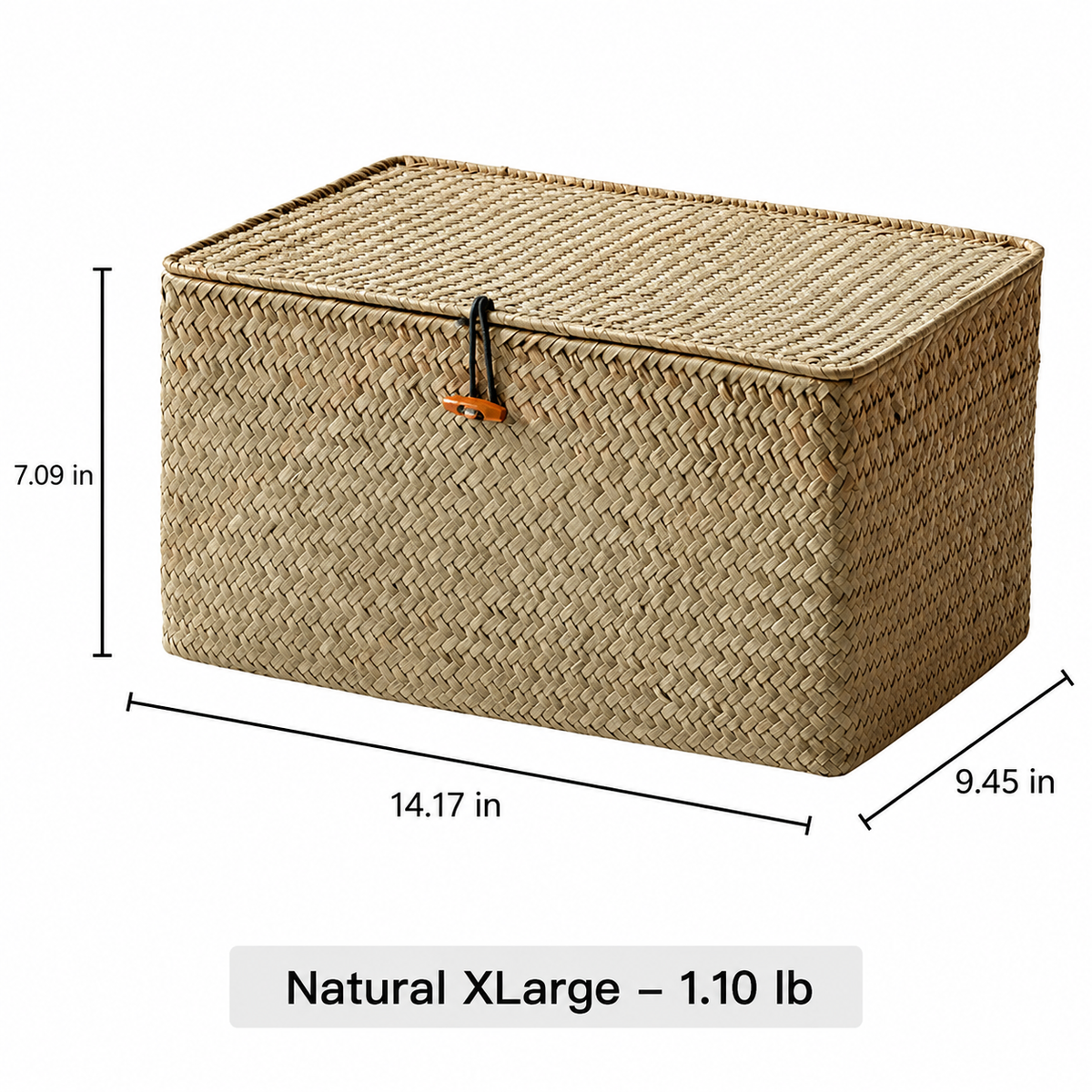 Woven Lidded Storage Box RusticReach
