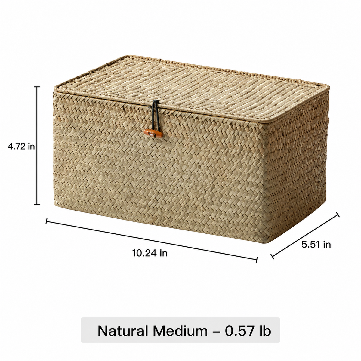 Woven Lidded Storage Box RusticReach