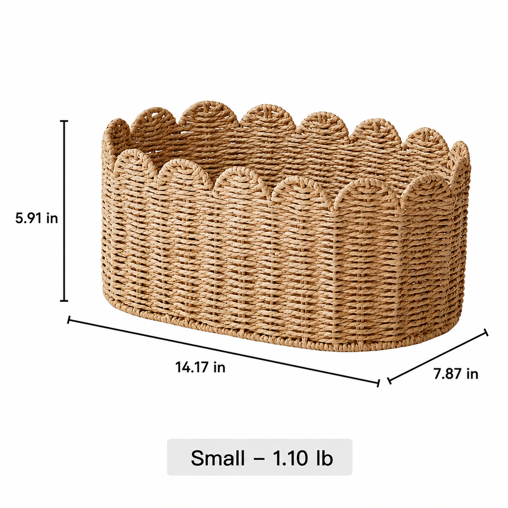 Meadow Scallop Basket RusticReach
