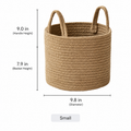 Natural Rope Laundry Basket RusticReach