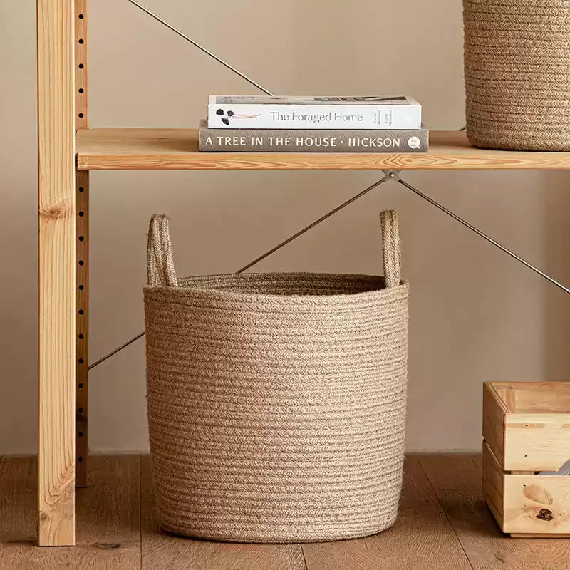 Natural Rope Laundry Basket RusticReach