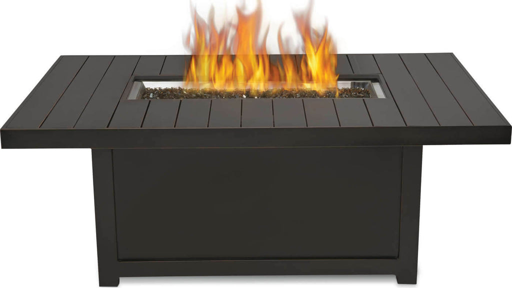 Patio Elegance Fire Table – St. Tropez Rectangle Patioflame Table Patio Elegance