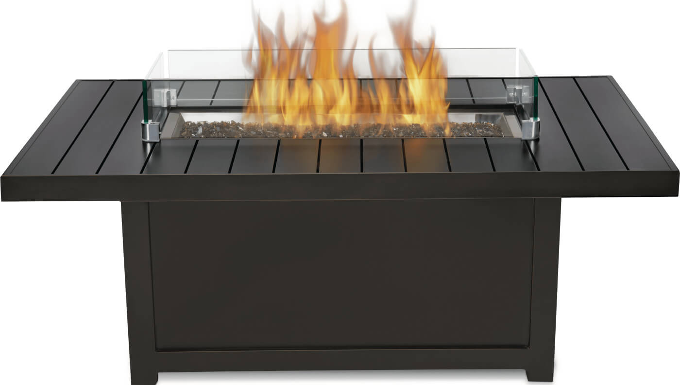 Patio Elegance Fire Table – St. Tropez Rectangle Patioflame Table Patio Elegance