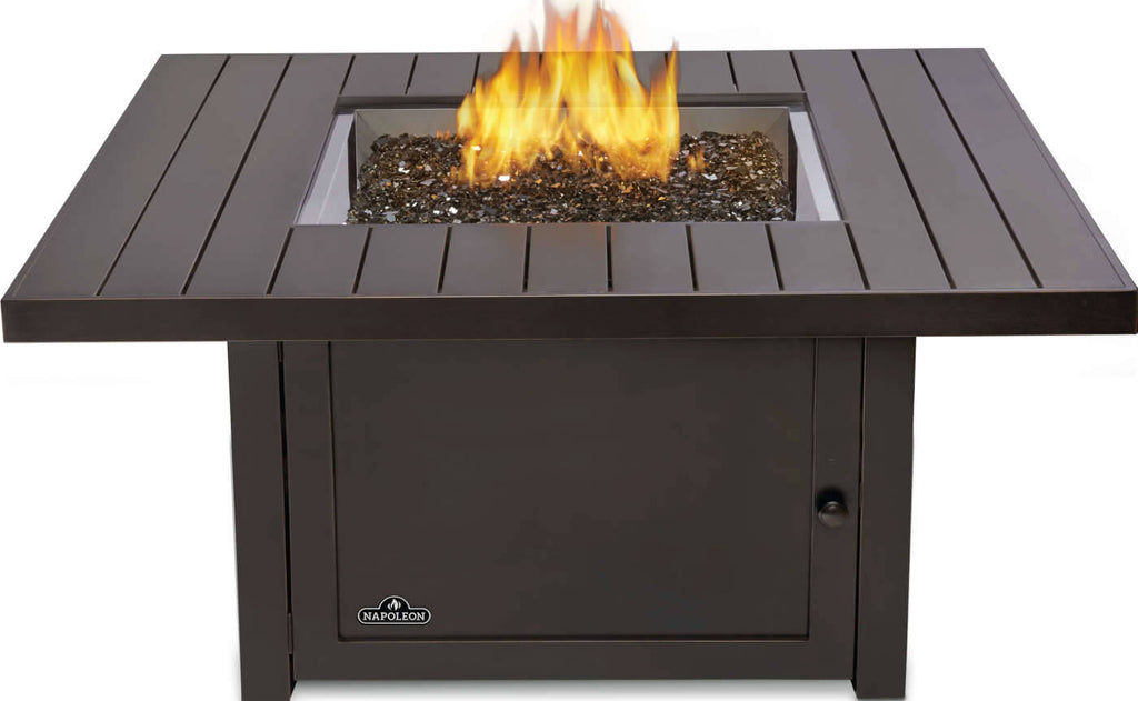Patio Elegance St. Tropez Fire Table – Square Patioflame Table Patio Elegance