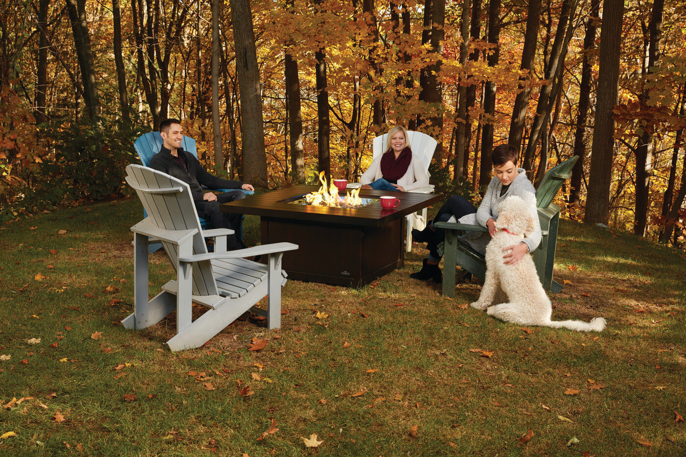 Patio Elegance St. Tropez Fire Table – Square Patioflame Table Patio Elegance