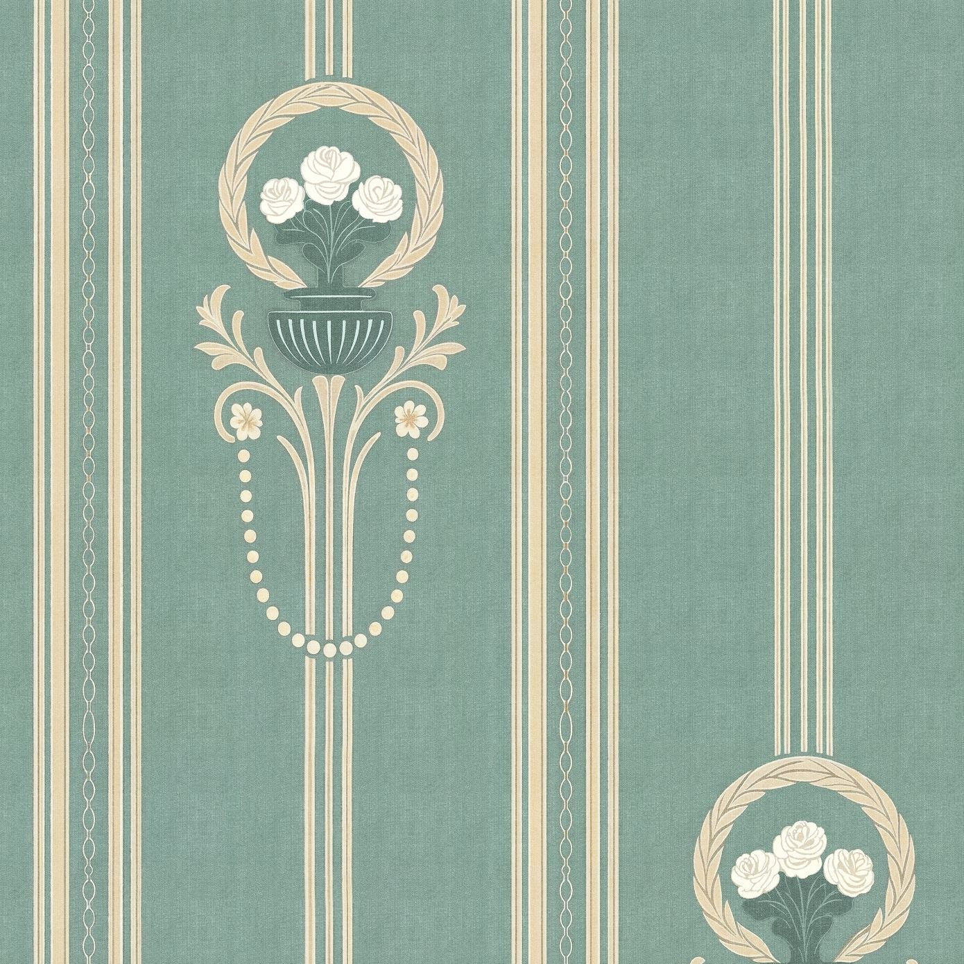 Salon Stripe Wallpaper WALL BLUSH
