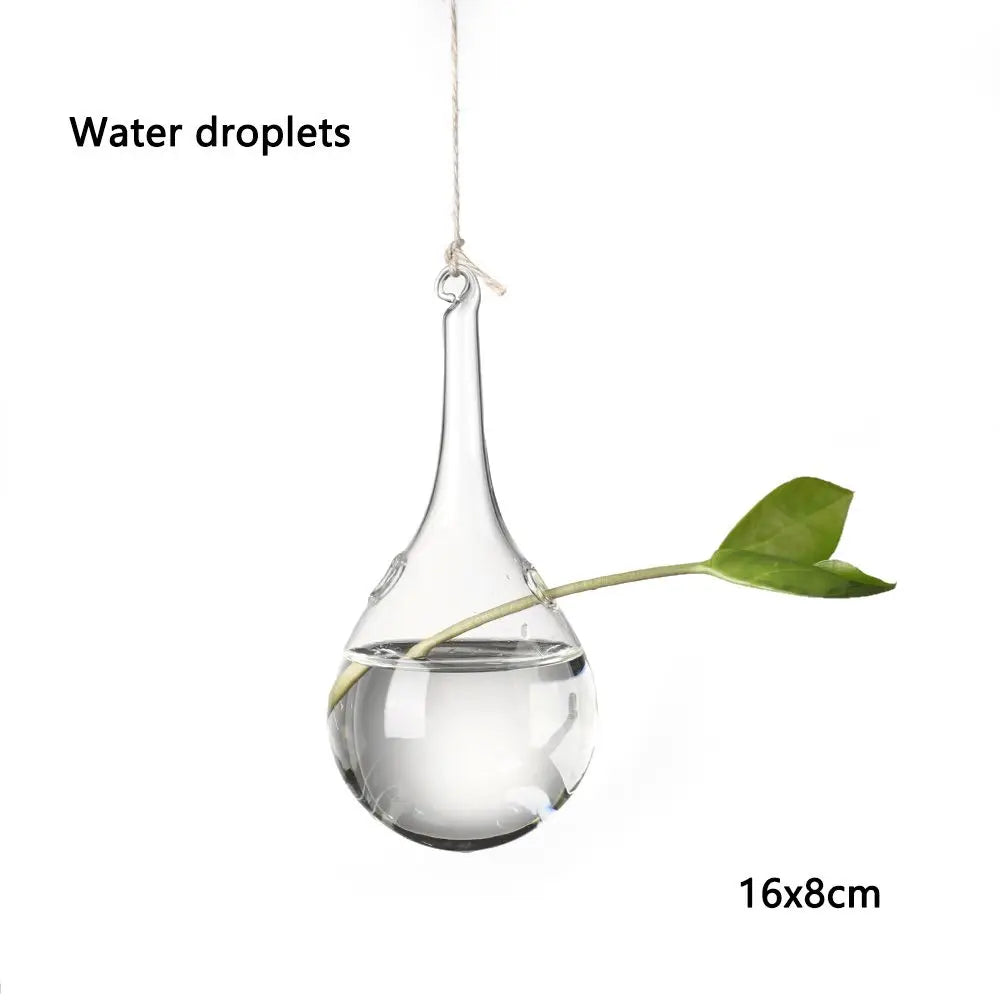 Hanging Glass Ball Hydroponic Vase DECORBITES
