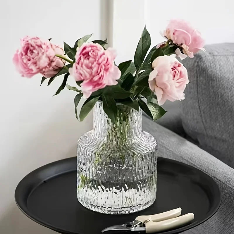 Glacier Textured Wide Mouth Vase DECORBITES