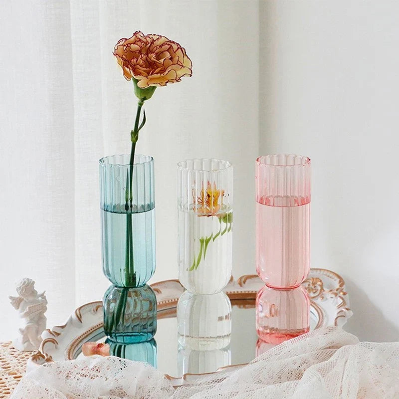 Nordic Colored Glass Sphere Vase DECORBITES