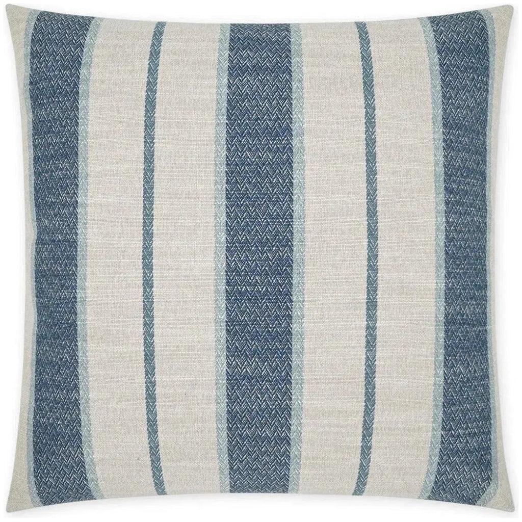 Sconset Ocean Stripes Blue Large Throw Pillow Insert