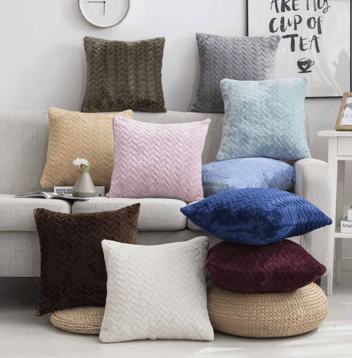 Plush Pillow Case Gia Roma