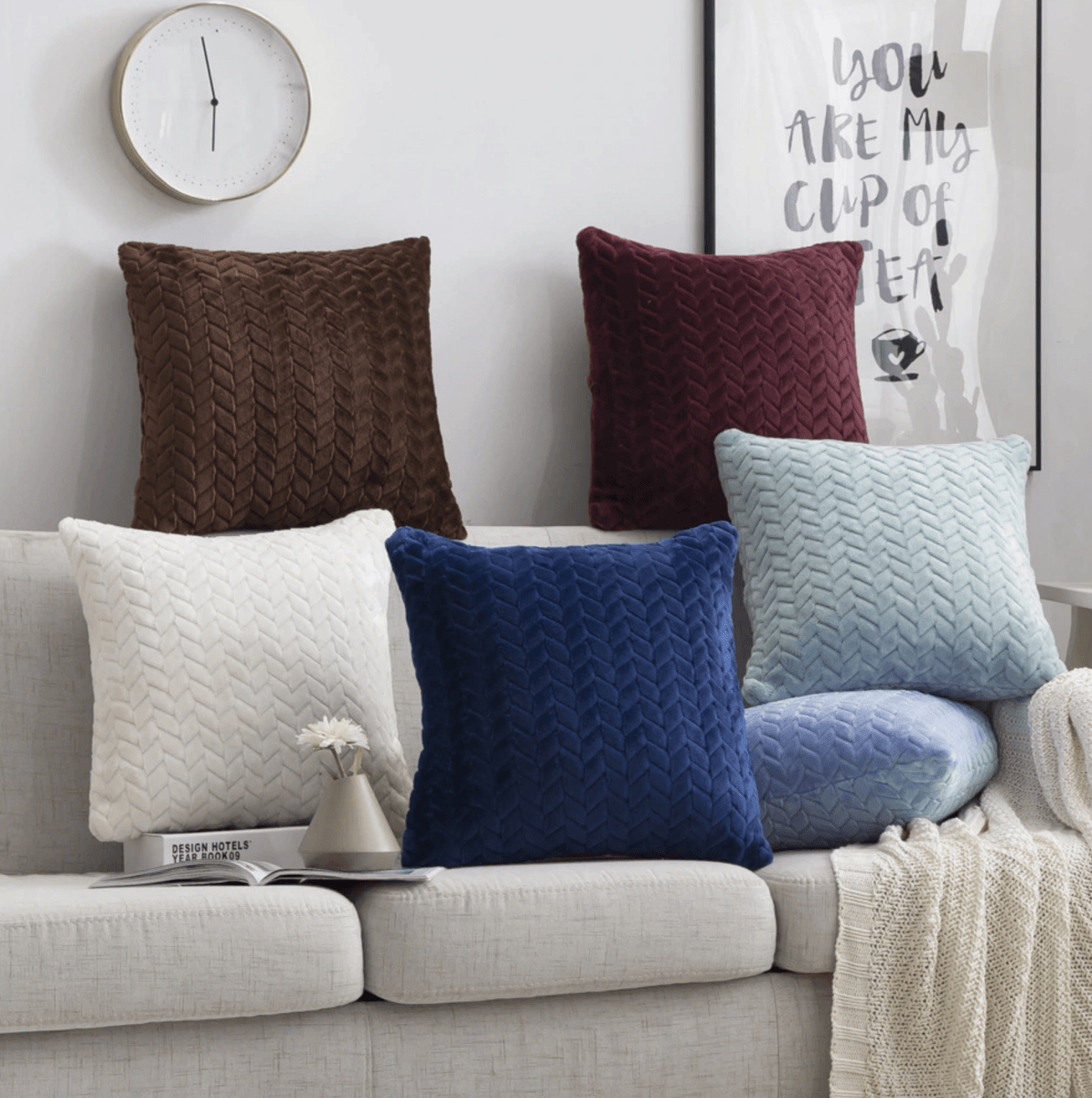 Plush Pillow Case Gia Roma